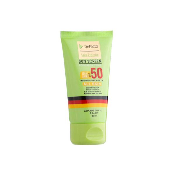 ضد آفتاب رنگی با SPF50 مناسب انواع پوست حجم 50 میلی لیتر